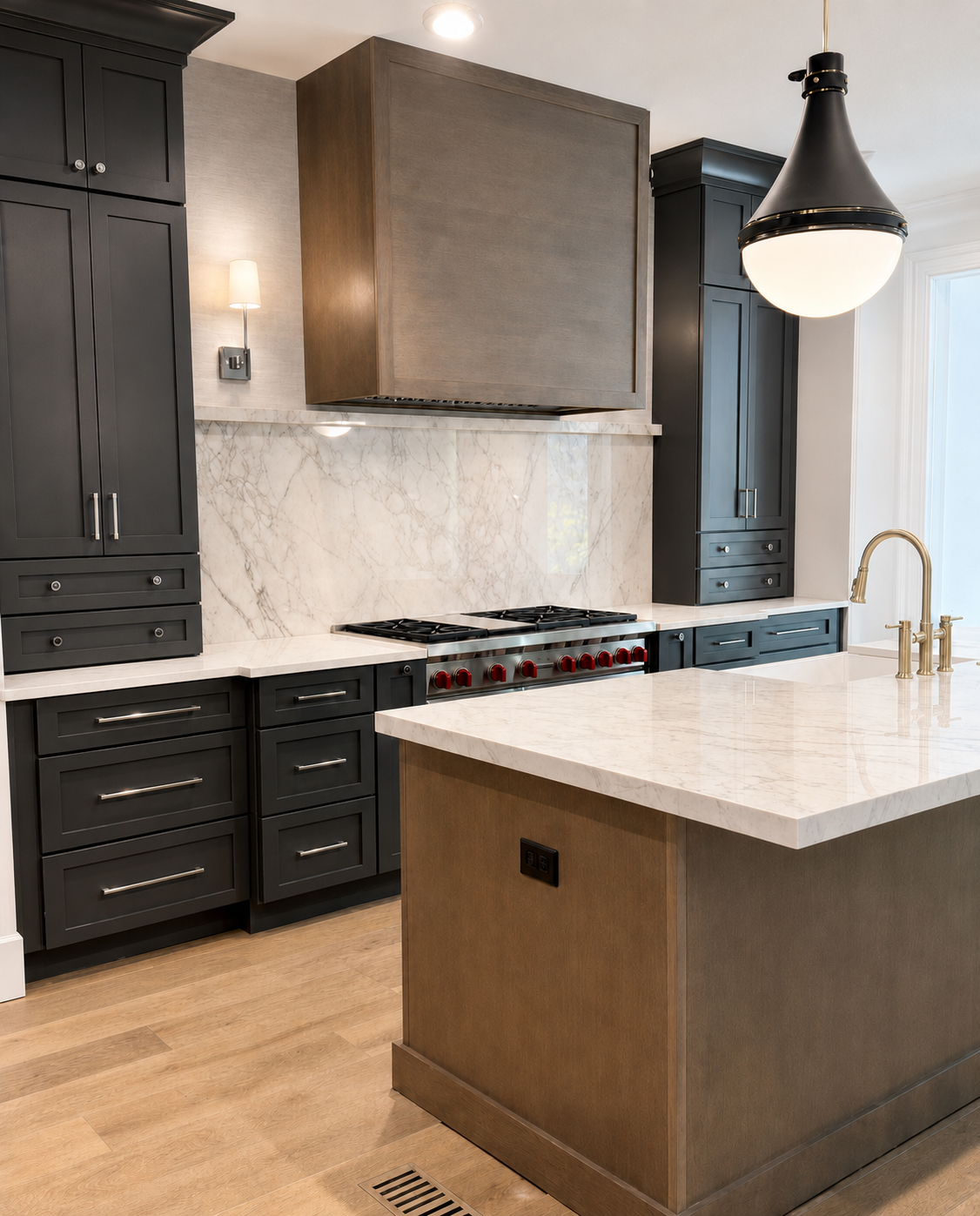 E&G Woodworks custom range hood